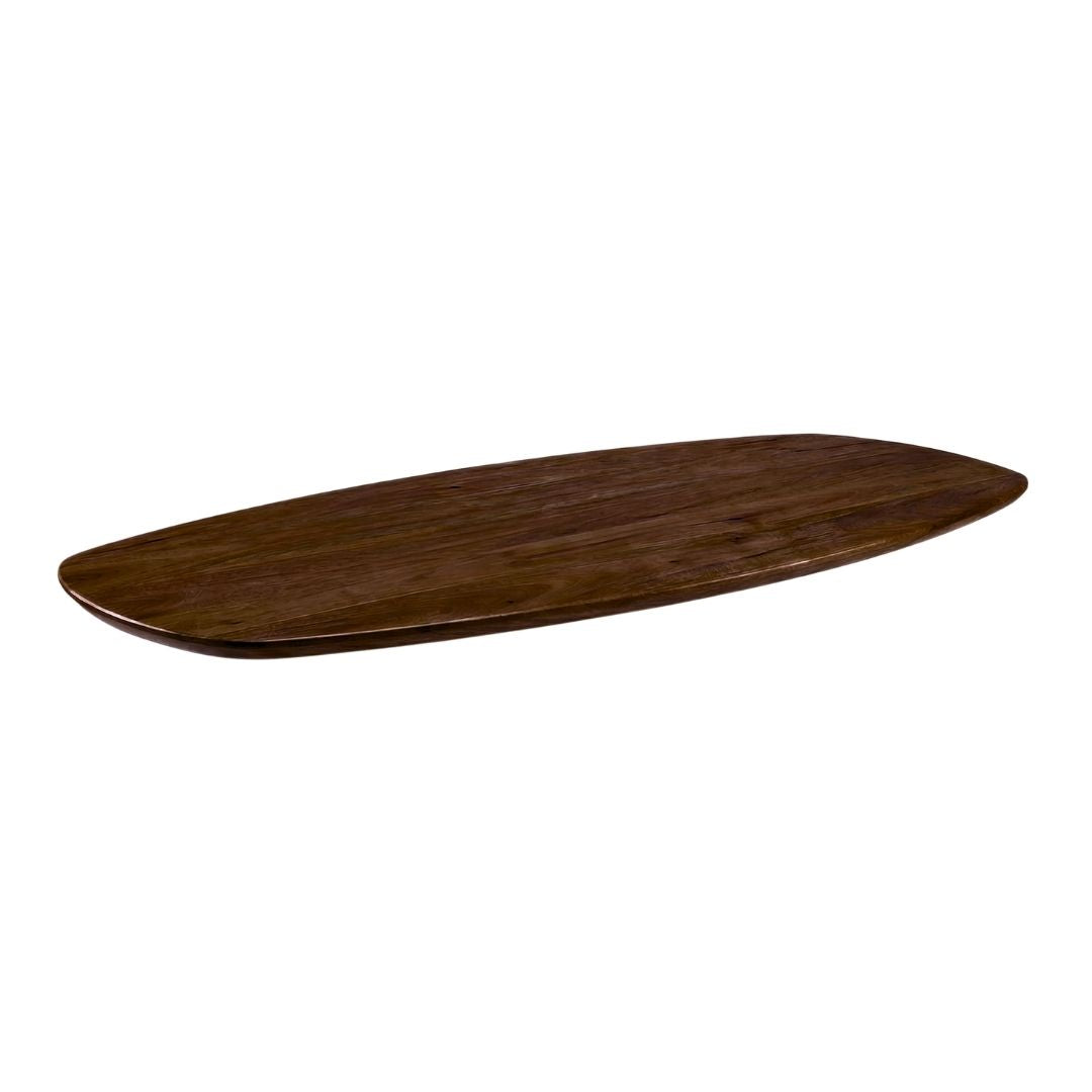 LABEL51 Eetkamertafel Tafelblad Deens Ovaal - Espresso - Mangohout - 220 cm - Deens Ovaal