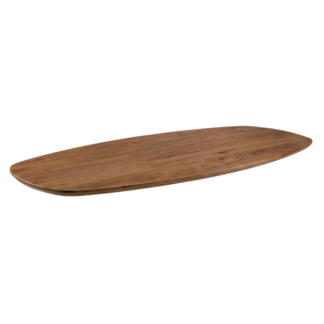 LABEL51 Eetkamertafel Tafelblad Deens Ovaal - Nature Smooth - Mangohout - 240 cm - Deens Ovaal