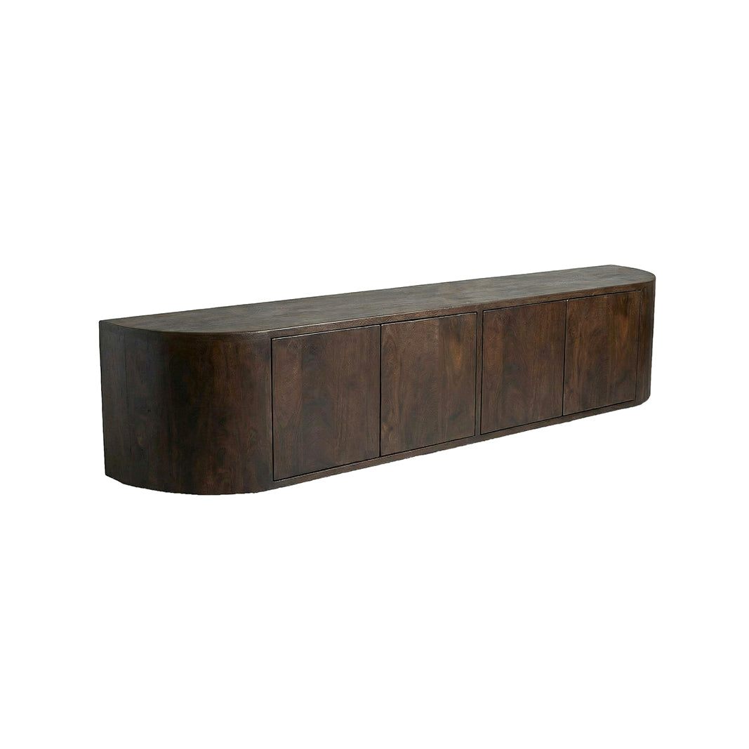 LABEL51 Tv-meubel Saya - Espresso - Mangohout - 190 cm