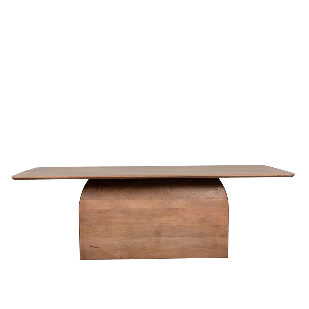 LABEL51 Eetkamertafel Owen - Nature Smooth - Mangohout - 220 cm - Rechthoek