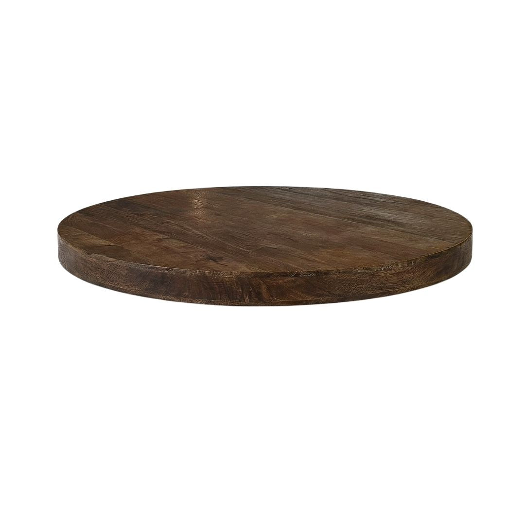 LABEL51 Eetkamertafel Tafelblad Rond - Espresso - Mangohout - 140 cm - Rond van LABEL51 – Luxe comfort op maat van PureWonen. Vraag naar de beste prijs.
