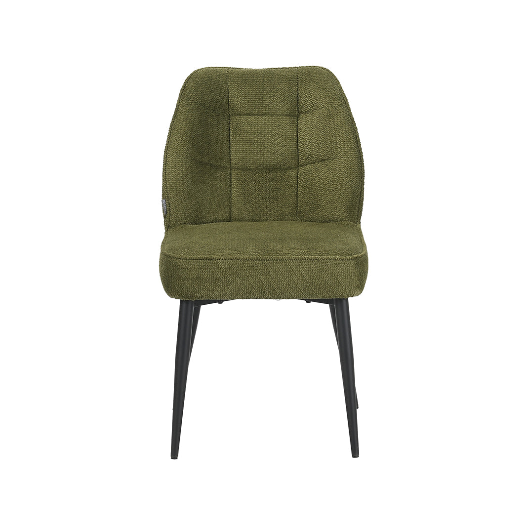 LABEL51 Eetkamerstoel Liam - Hunter - Egon - Zwart Metalen Frame