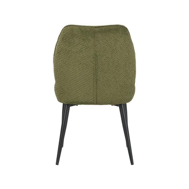 LABEL51 Eetkamerstoel Liam - Hunter - Egon - Zwart Metalen Frame