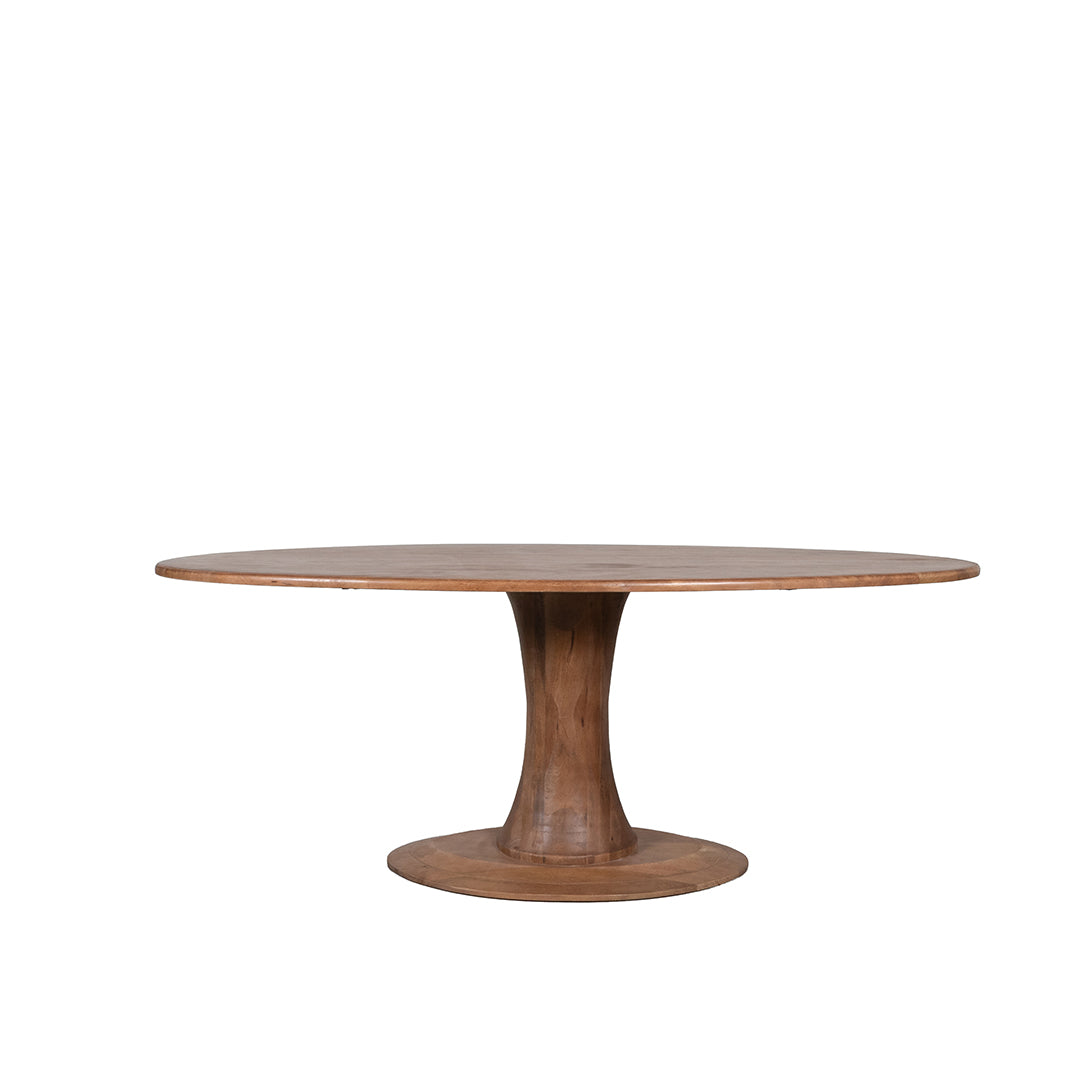 LABEL51 Eetkamertafel Craft - Nature Smooth - Mangohout - 200 cm - Ovaal