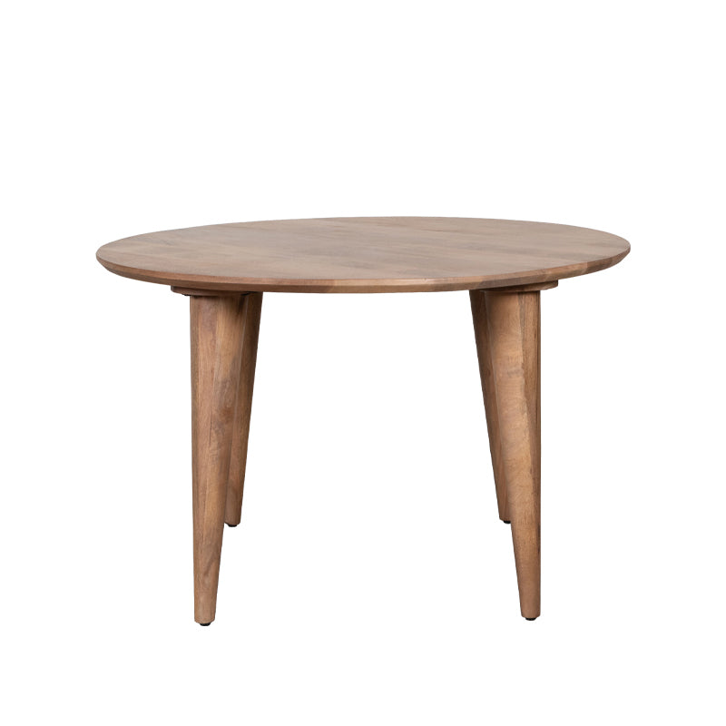 LABEL51 Eetkamertafel Fly - Nature Smooth - Mangohout - 120 cm - Rond van LABEL51 – Luxe comfort op maat van PureWonen. Vraag naar de beste prijs.