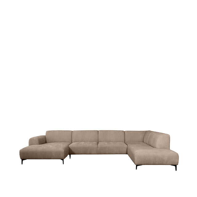 LABEL51 Hoekbank Merido - Taupe - Raven - Rechts Voorstaand