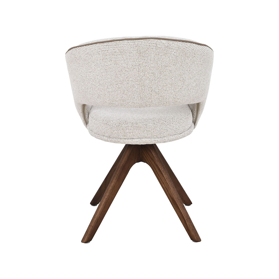 LABEL51 Eetkamerstoel Osuma - Naturel - Prestige - Walnoot Houten Frame