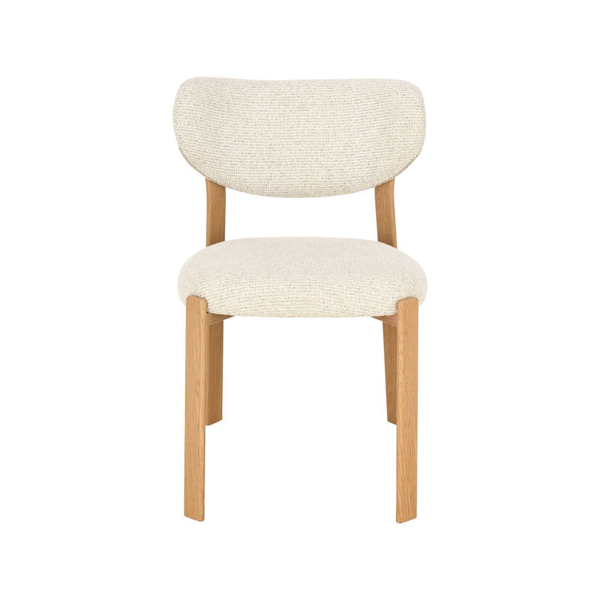LABEL51 Eetkamerstoel Mika - Naturel - Prestige - Naturel Houtlook Metaal