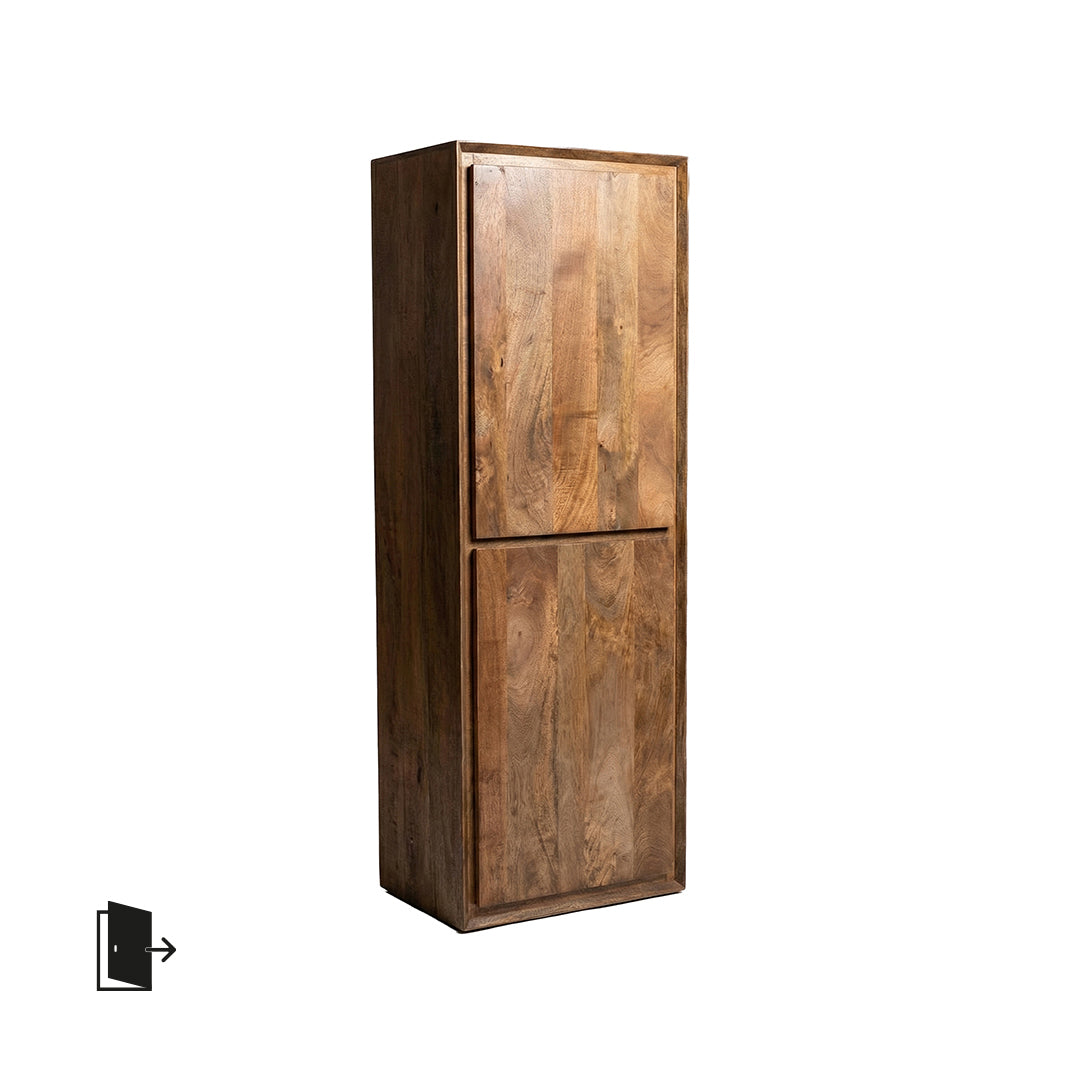 LABEL51 Bergkast Nori - Natural - Mangohout - 160 cm - Rechts
