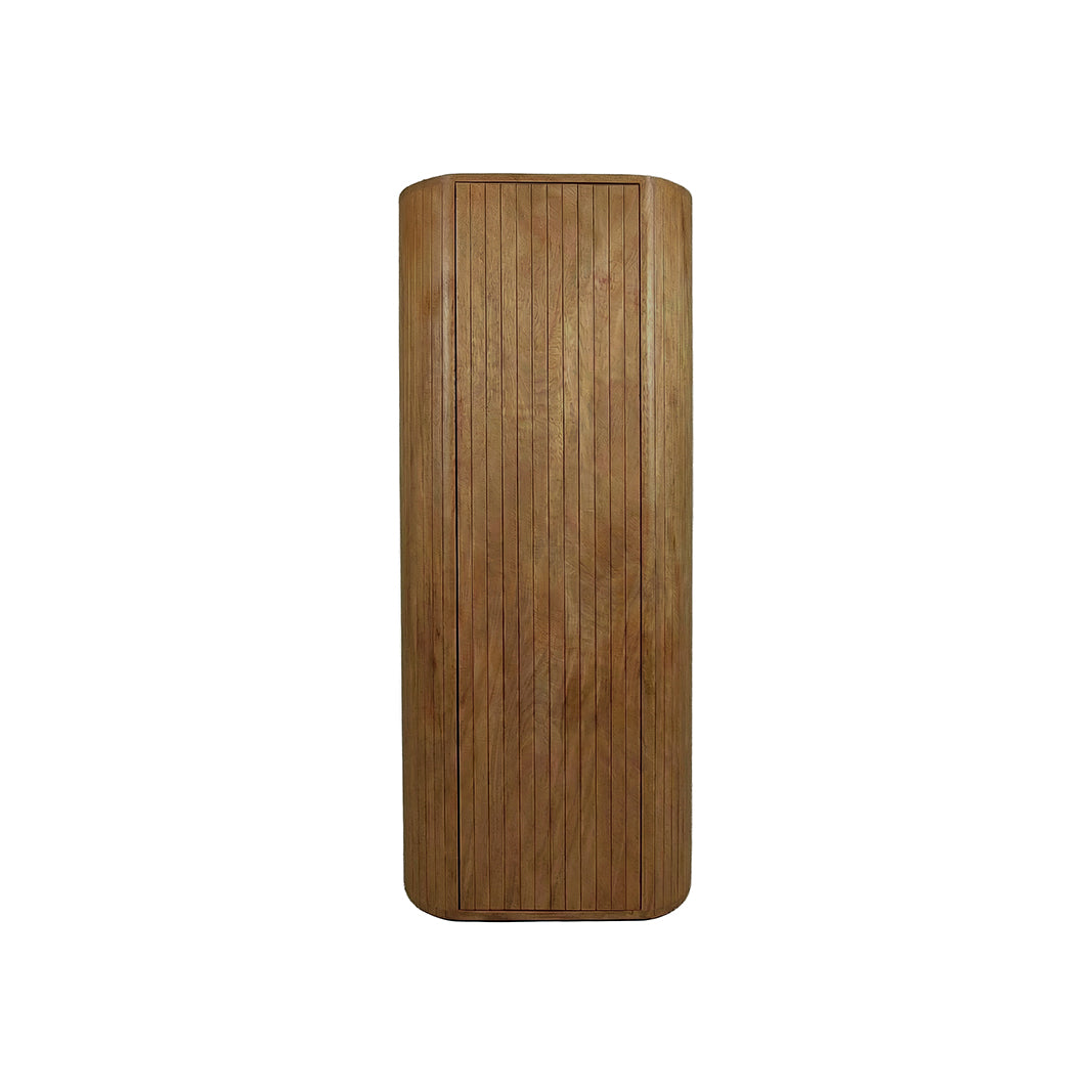 LABEL51 Bergkast Miya - Natural - Mangohout - 140 cm - Rechts