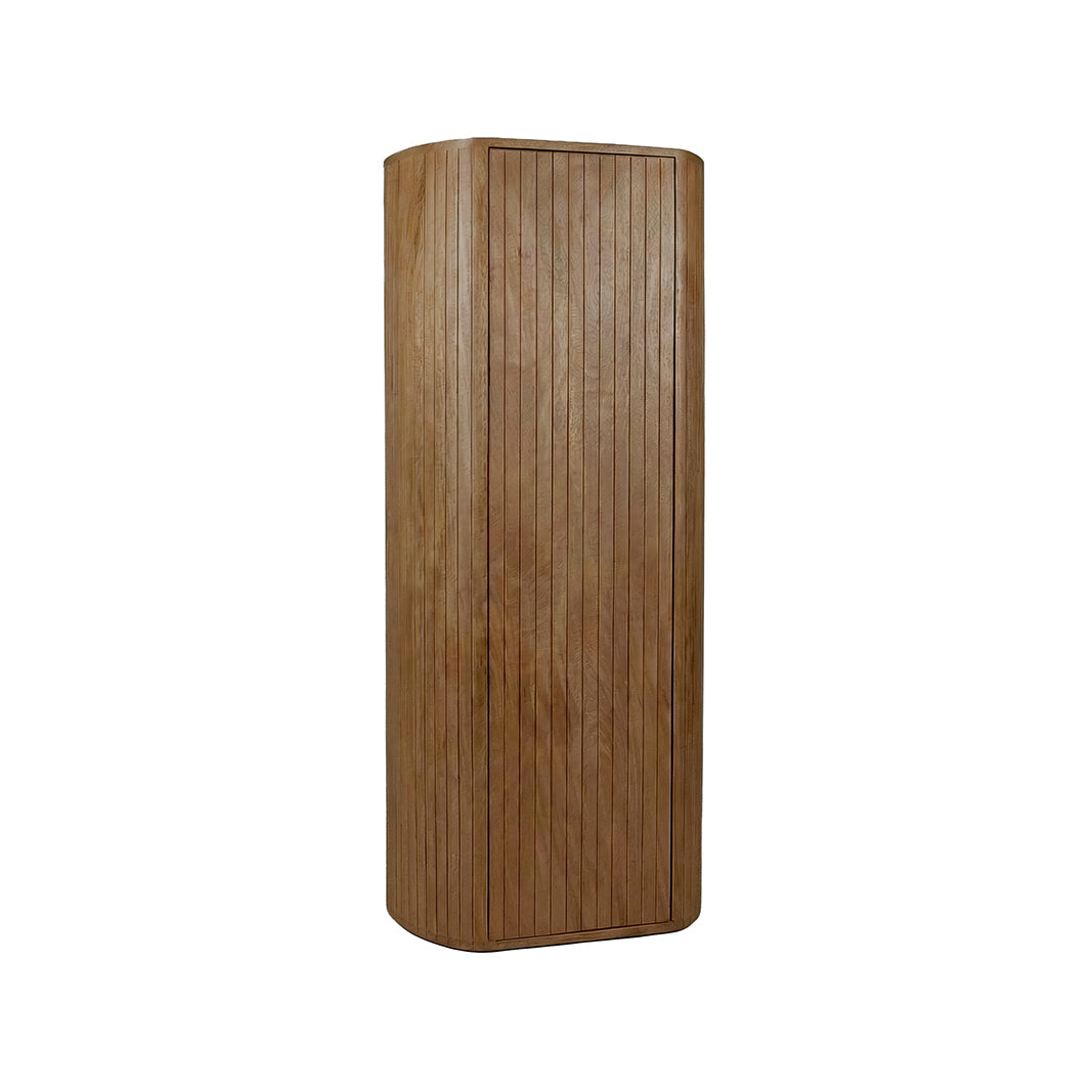LABEL51 Bergkast Miya - Natural - Mangohout - 160 cm - Rechts