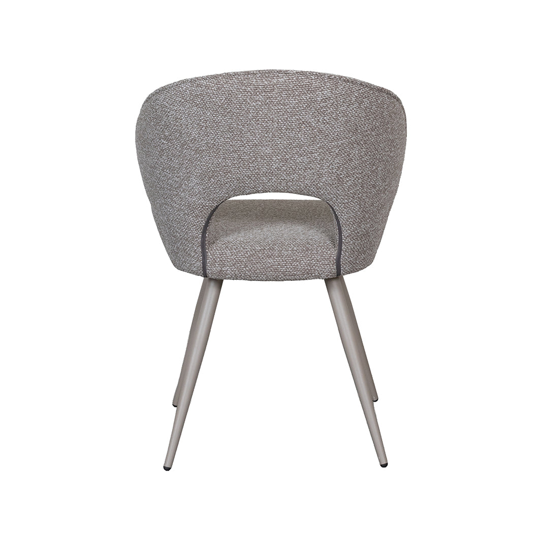 LABEL51 Eetkamerstoel Sakura - Mushroom - Royal Boucle - Taupe Metalen Frame