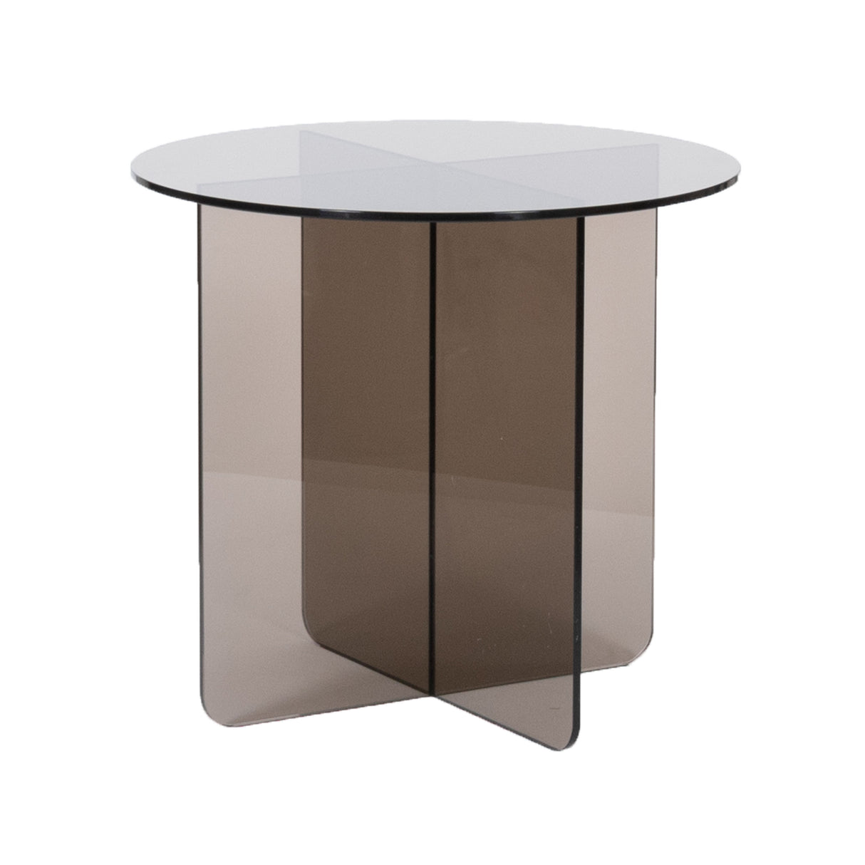 LABEL51 Salontafel Lotus - Smoked Brown - Glas