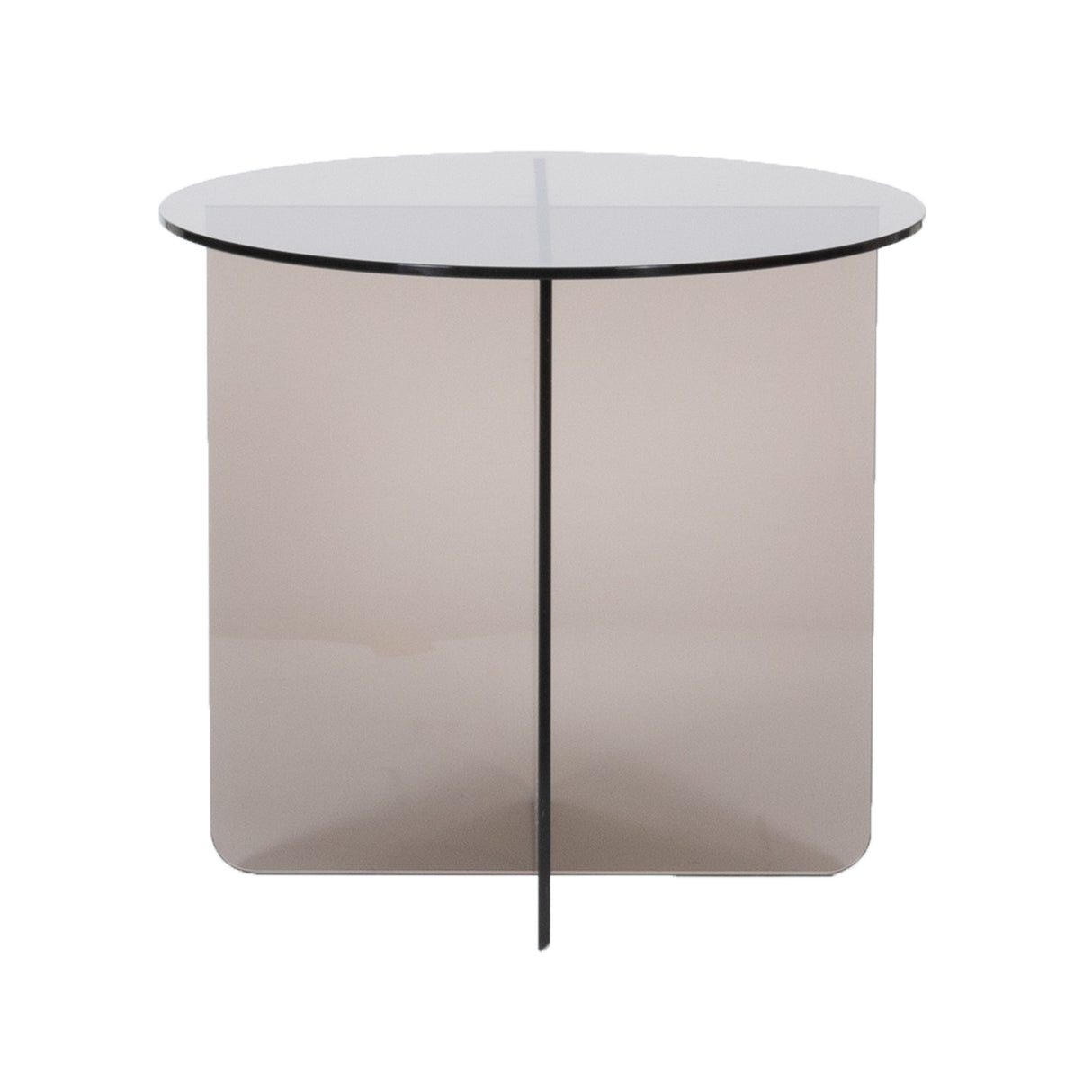 LABEL51 Salontafel Lotus - Smoked Brown - Glas