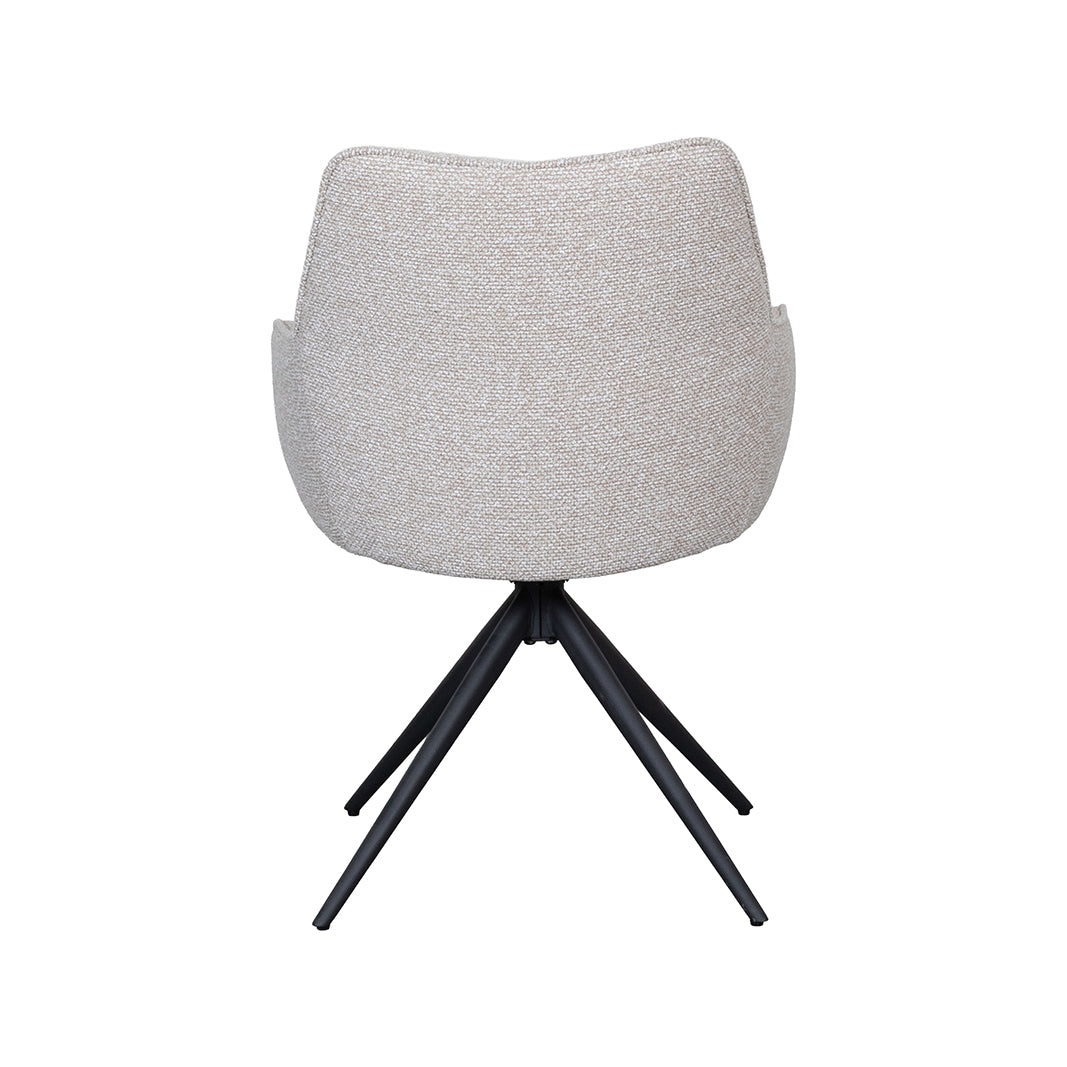 LABEL51 Eetkamerstoel Sawa - Naturel - Royal Boucle