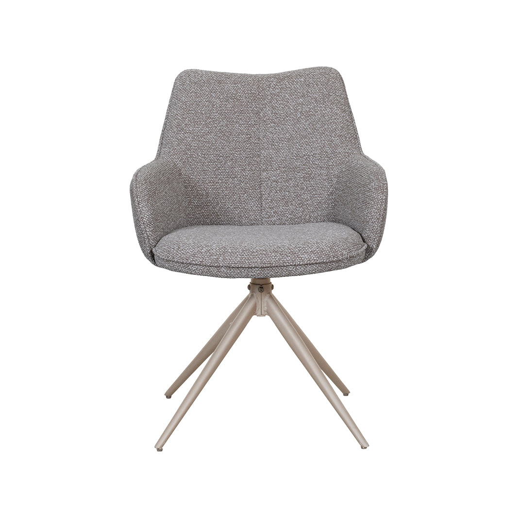 LABEL51 Eetkamerstoel Sawa - Mushroom - Royal Boucle