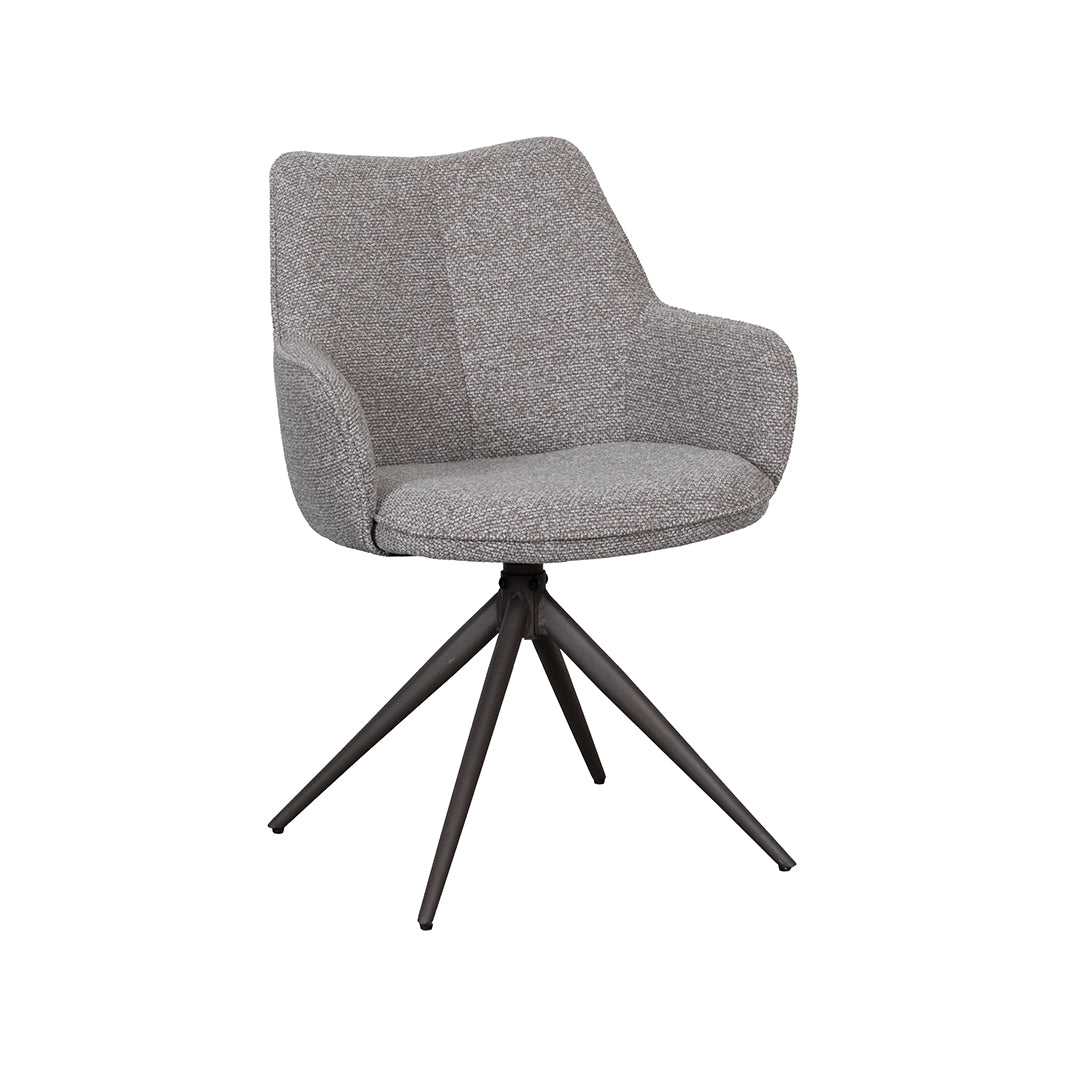 LABEL51 Eetkamerstoel Sawa - Mushroom - Royal Boucle