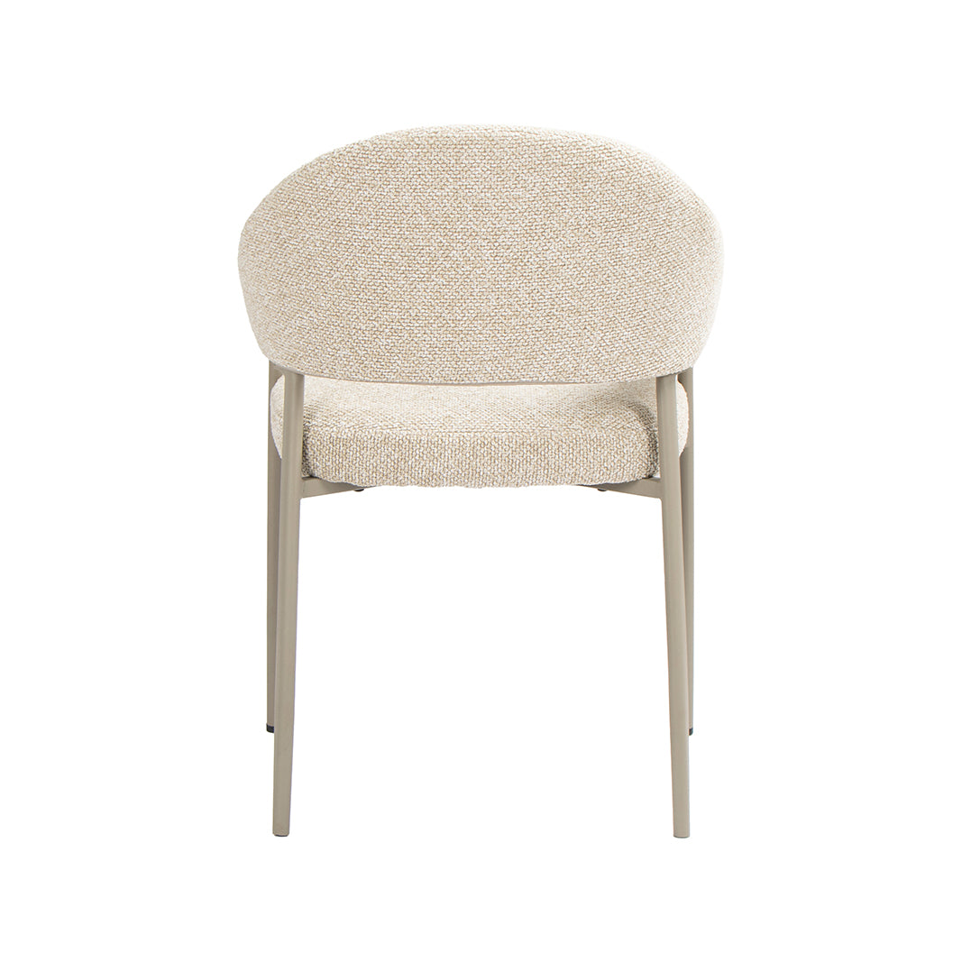 LABEL51 Eetkamerstoel Sora - Naturel - Royal Boucle van LABEL51 – Luxe comfort op maat van PureWonen. Vraag naar de beste prijs.