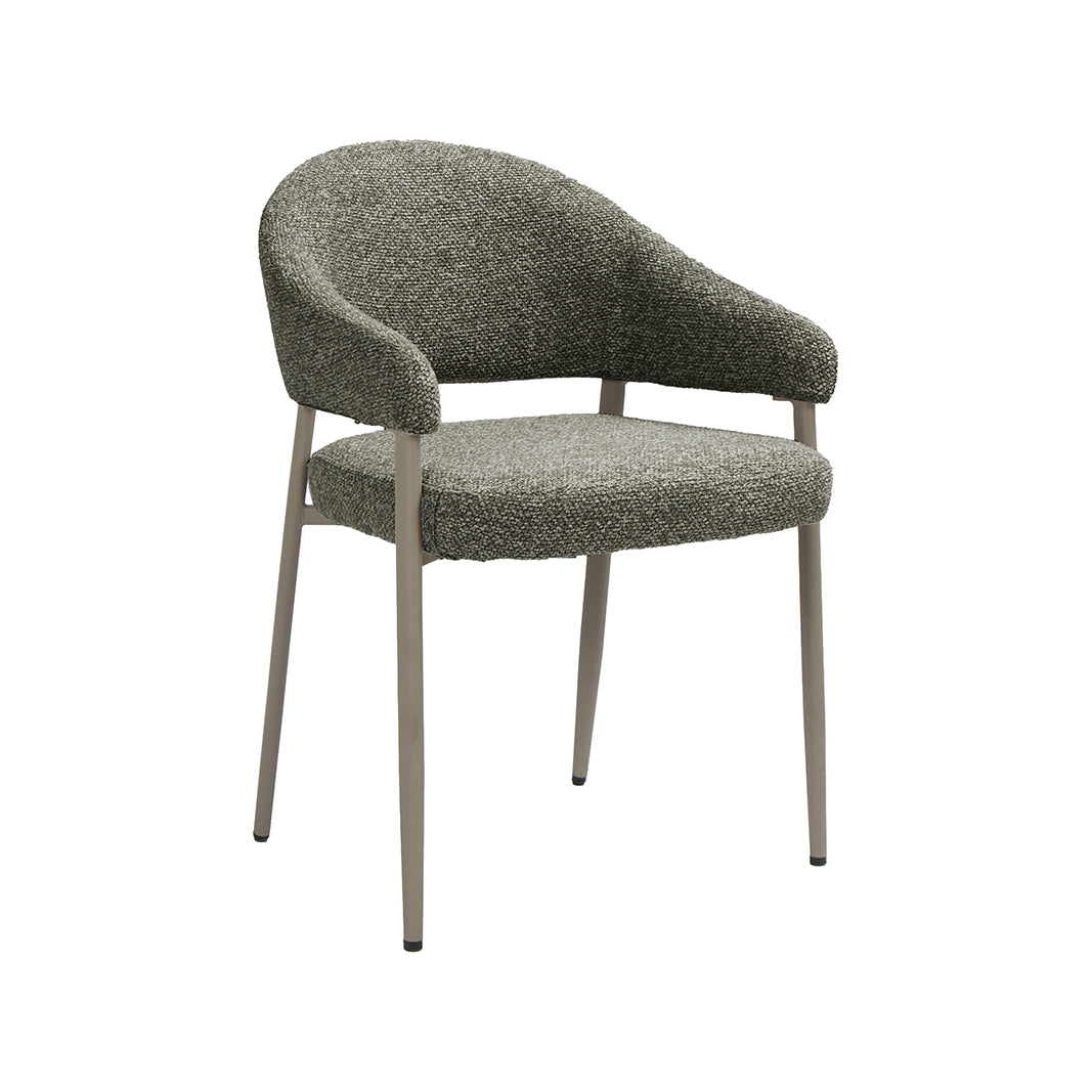 LABEL51 Eetkamerstoel Sora - Mushroom - Royal Boucle