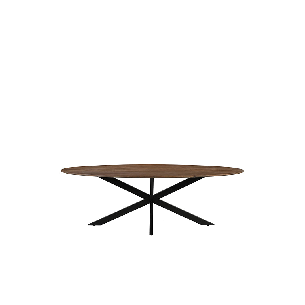 LABEL51 Eetkamertafel James - Nature Smooth - Mangohout - 160 cm - Ovaal