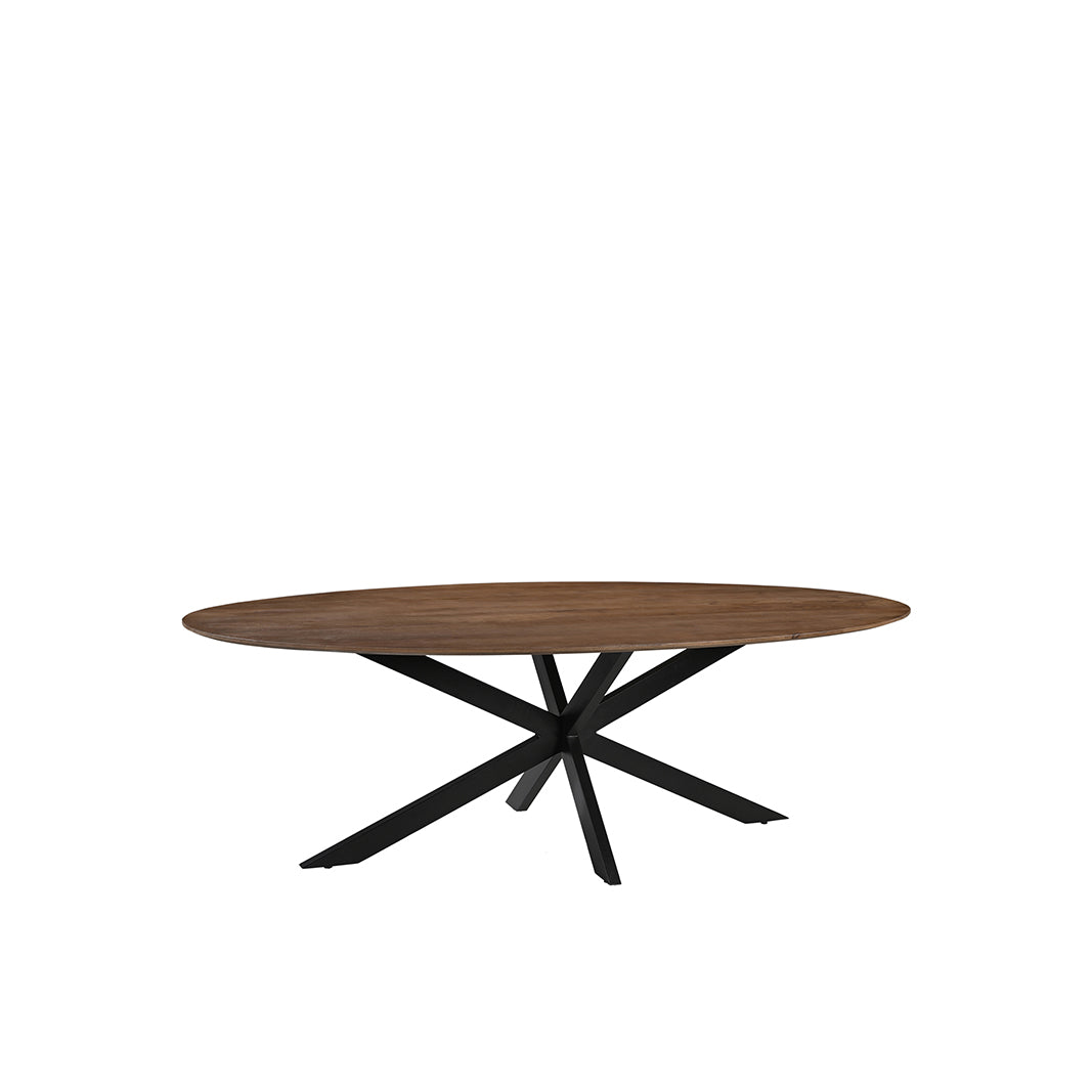 LABEL51 Eetkamertafel James - Nature Smooth - Mangohout - 190 cm - Ovaal
