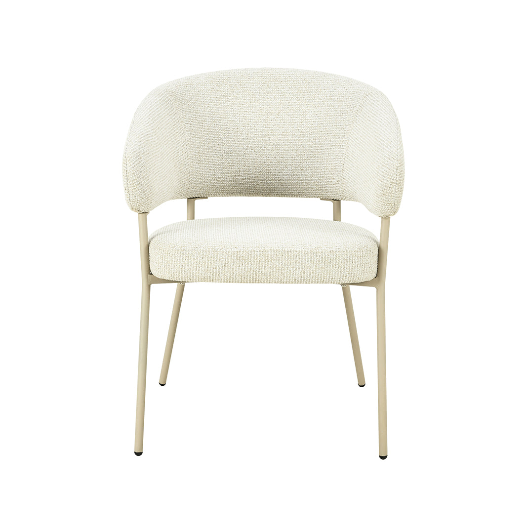 LABEL51 Eetkamerstoel Takumi - Naturel - Prestige - Beige Metale Frame