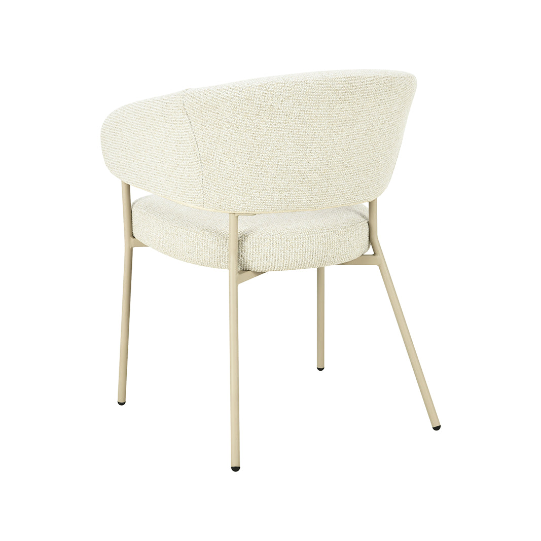 LABEL51 Eetkamerstoel Takumi - Naturel - Prestige - Beige Metale Frame
