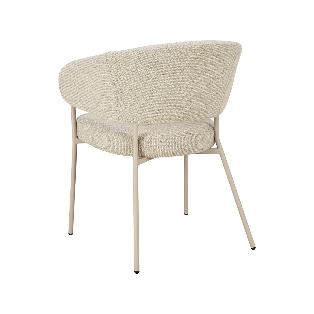 LABEL51 Eetkamerstoel Takumi - Beige - Prestige - Beige Metale Frame