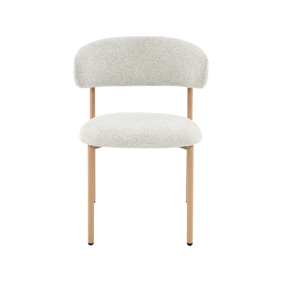 LABEL51 Eetkamerstoel Kaito - Naturel - Prestige - Naturel Houten Frame