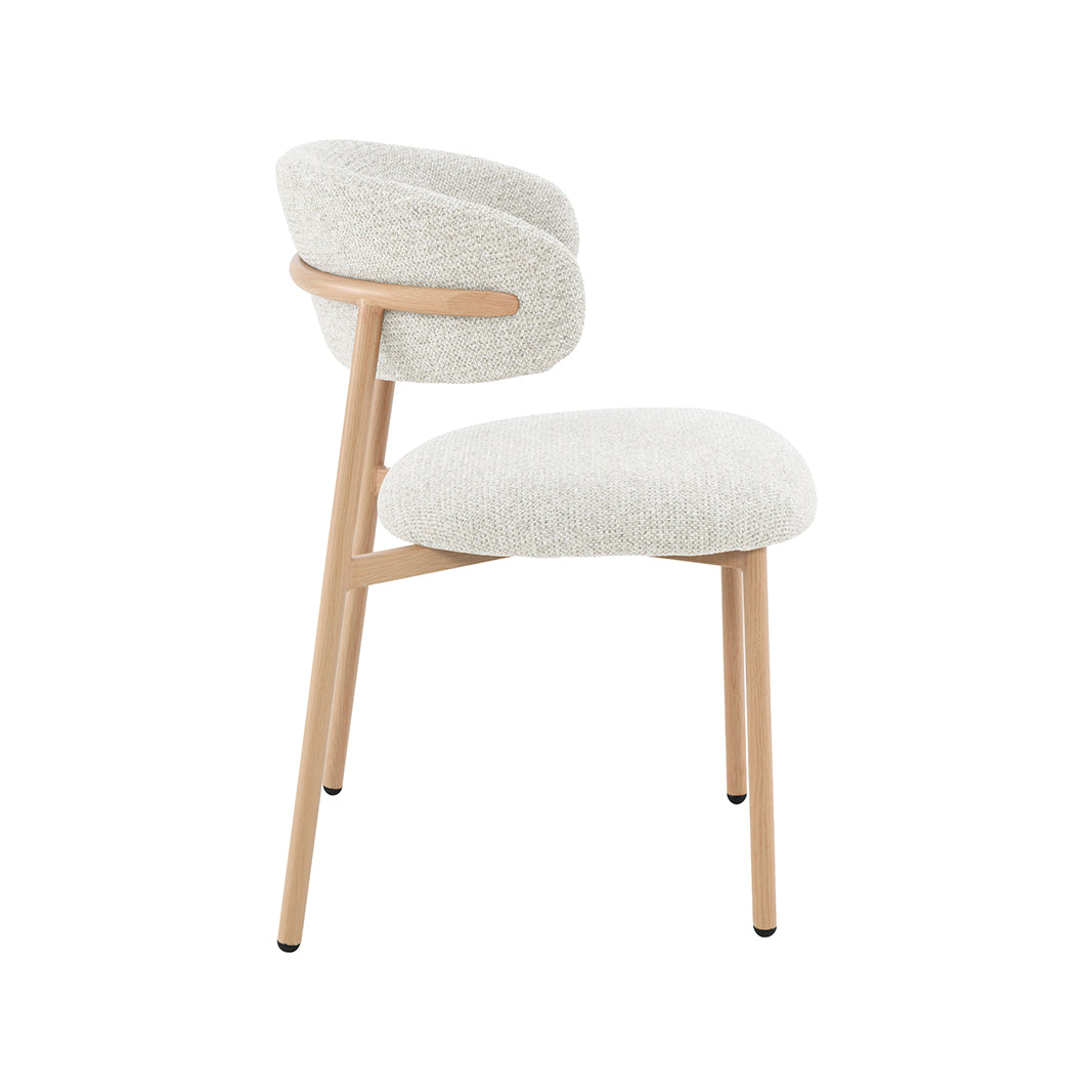 LABEL51 Eetkamerstoel Kaito - Naturel - Prestige - Naturel Houten Frame