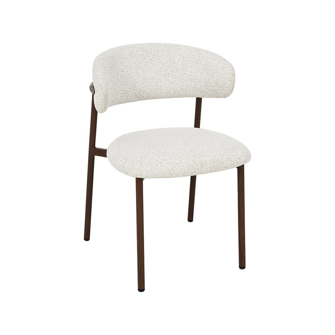 LABEL51 Eetkamerstoel Kaito - Naturel - Prestige - Walnoot Houten Frame
