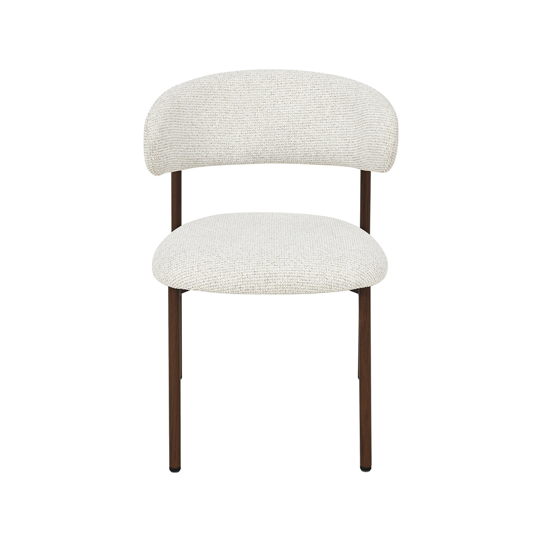 LABEL51 Eetkamerstoel Kaito - Naturel - Prestige - Walnoot Houten Frame