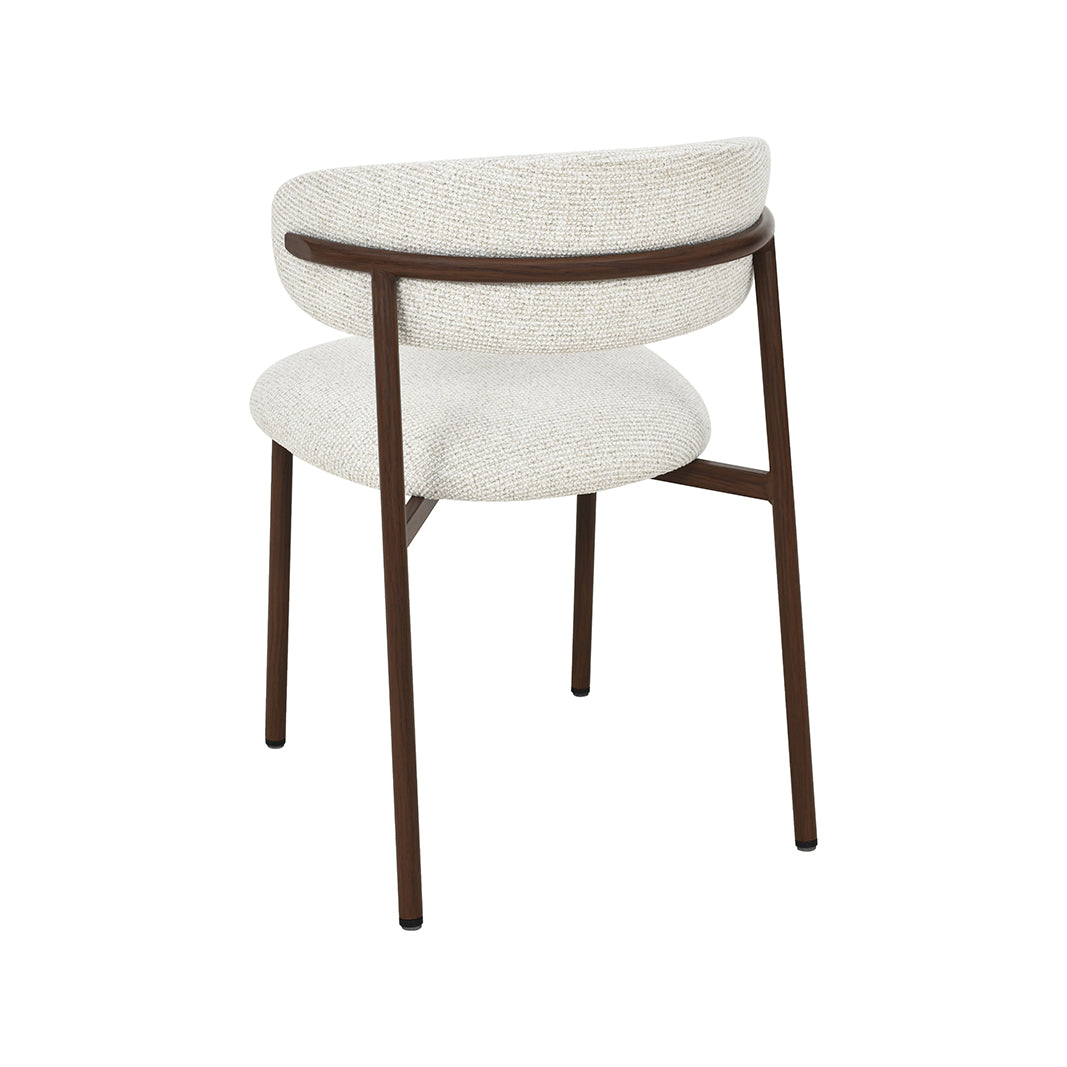 LABEL51 Eetkamerstoel Kaito - Naturel - Prestige - Walnoot Houten Frame