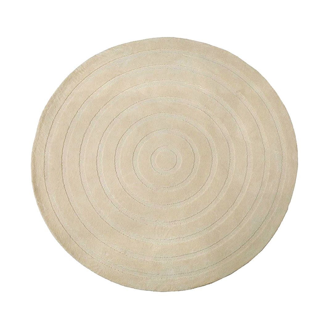 LABEL51 Vloerkleden Agra - Zand - Polyester - 150x150 cm - Rond