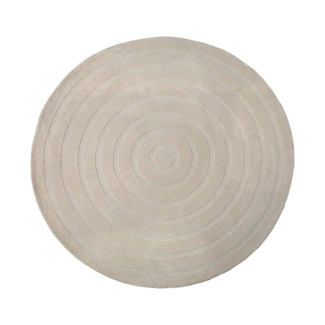 LABEL51 Vloerkleden Agra - Taupe - Polyester - 200x200 cm - Rond