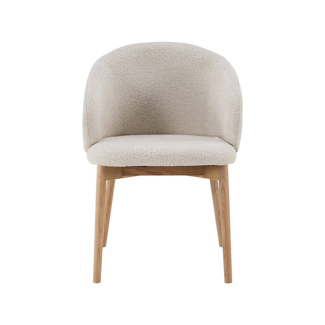 LABEL51 Eetkamerstoel Nagano - Naturel - Geweven - Naturel Houten Frame