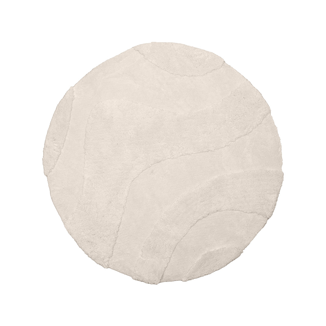 LABEL51 Vloerkleden Rima - Ivoor - Synthetisch - 200x200 cm - Rond