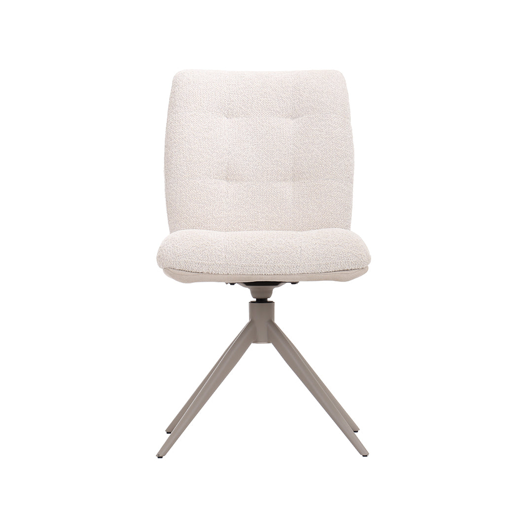LABEL51 Eetkamerstoel No Way - Naturel - Superb - Taupe Metaal