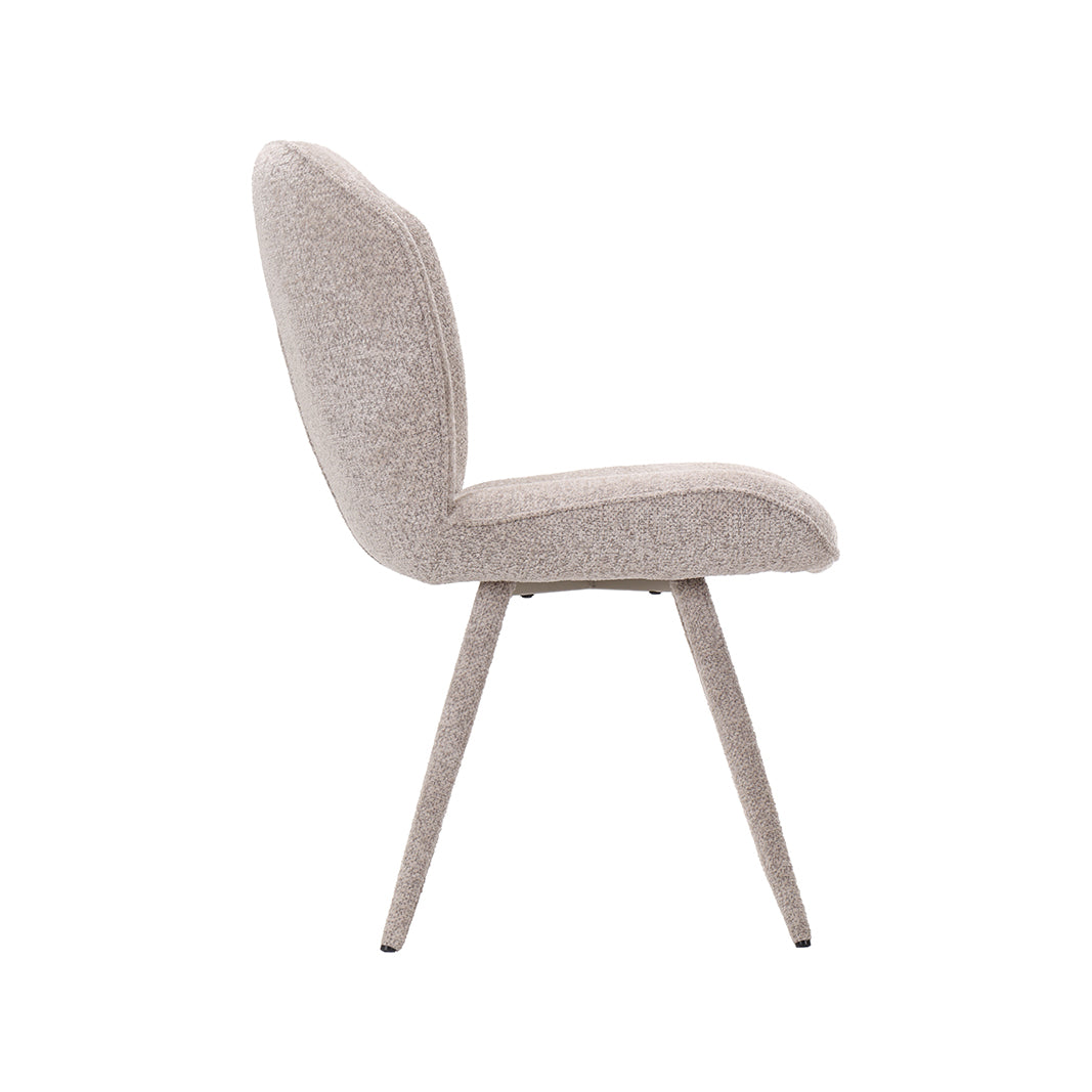 LABEL51 Eetkamerstoel Whoa - Beige - Superb - Beige Stof