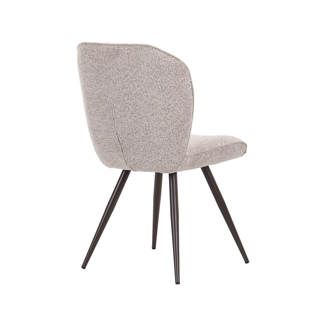 LABEL51 Eetkamerstoel Awesome - Beige - Superb - Brons Metaal