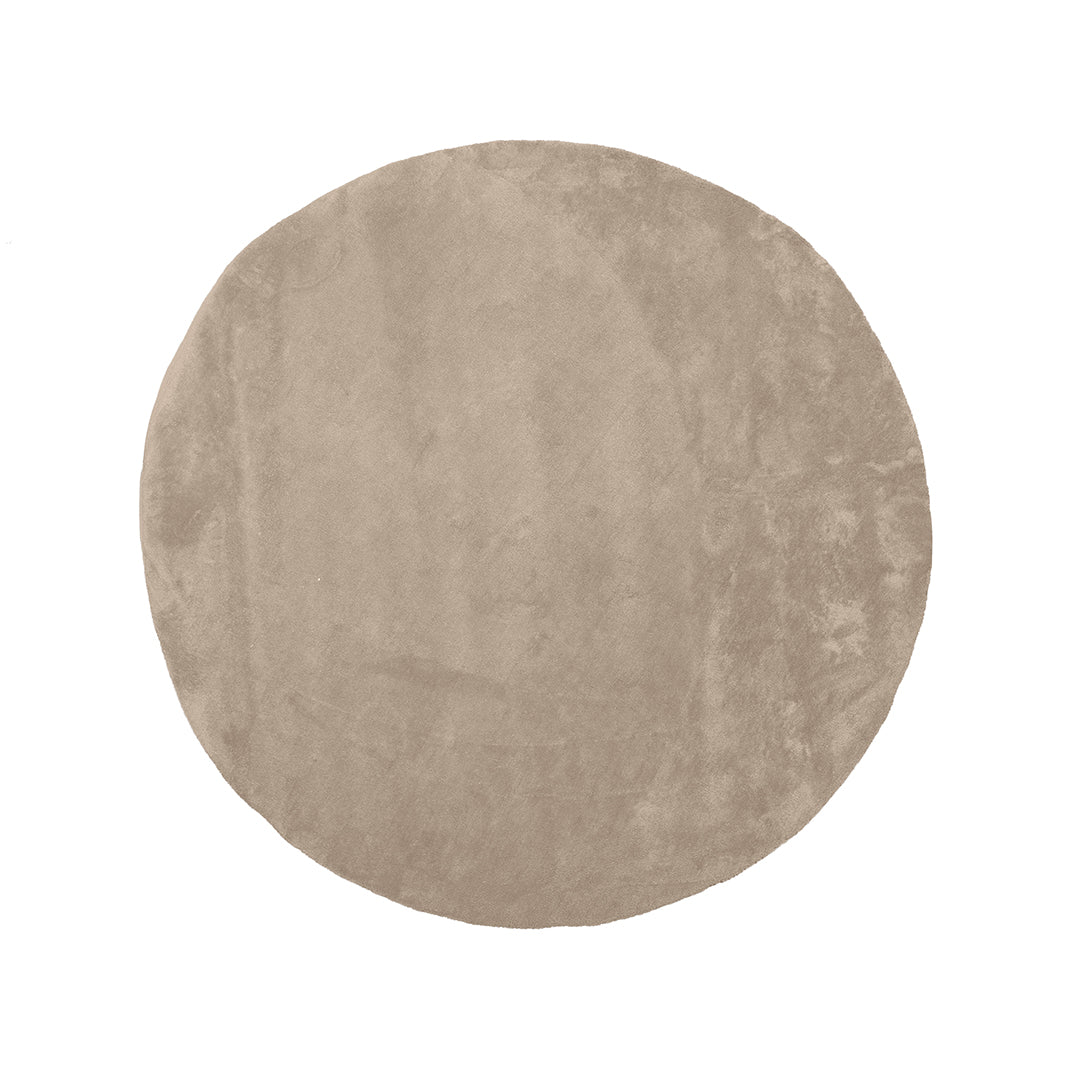 LABEL51 Vloerkleden Velo - Beige - Polyester - 200x200 cm - Rond