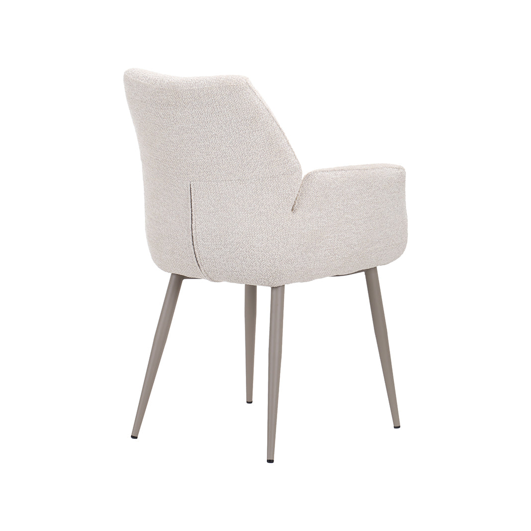 LABEL51 Eetkamerstoel Legend - Naturel - Superb - Beige Stof