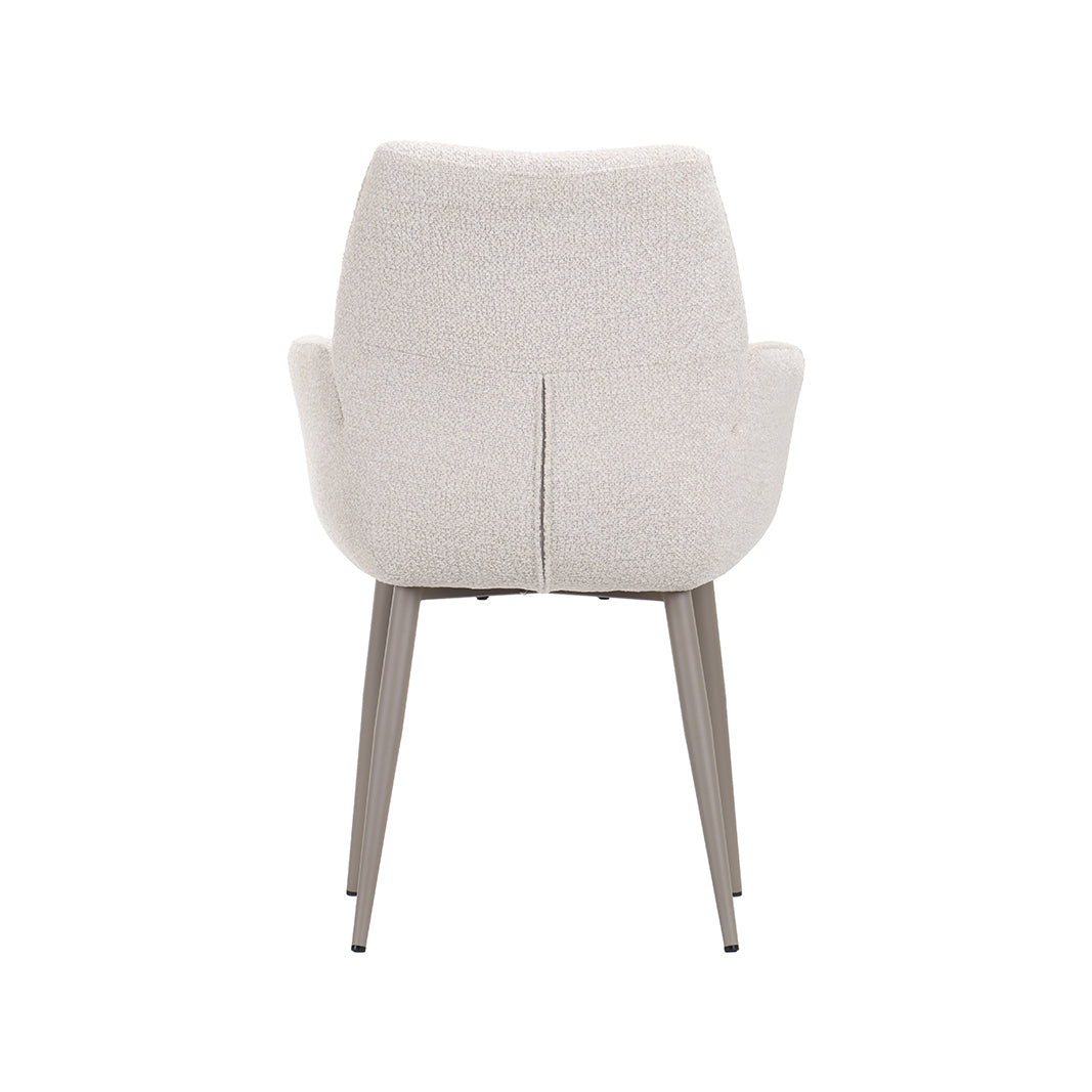 LABEL51 Eetkamerstoel Legend - Naturel - Superb - Beige Stof