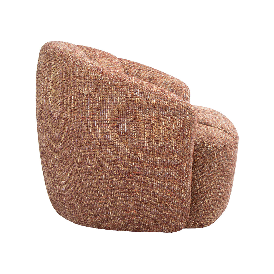 LABEL51 Fauteuil Marvito - Burgundy - Rustic Weave - One Size