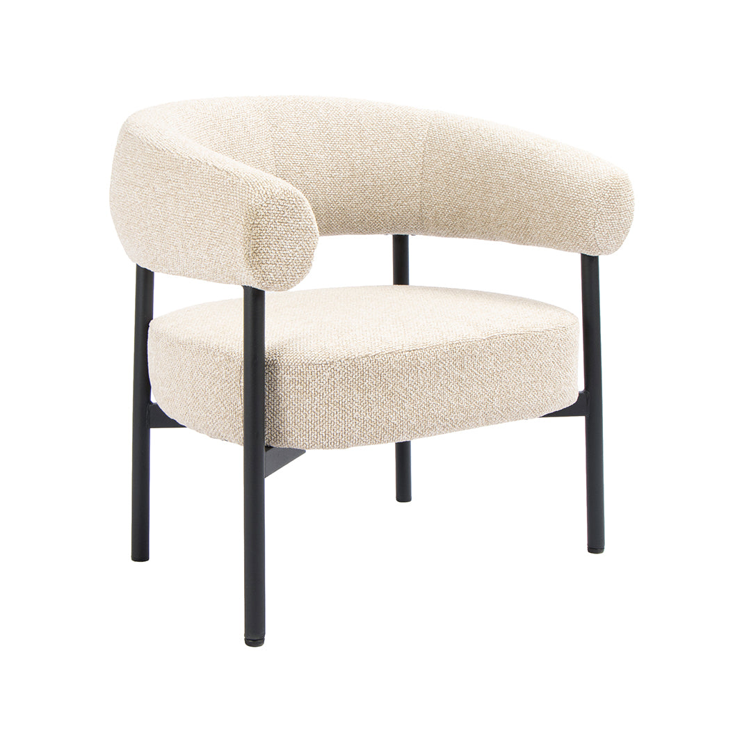 LABEL51 Fauteuil Delfina - Naturel - Royal Boucle - One Size