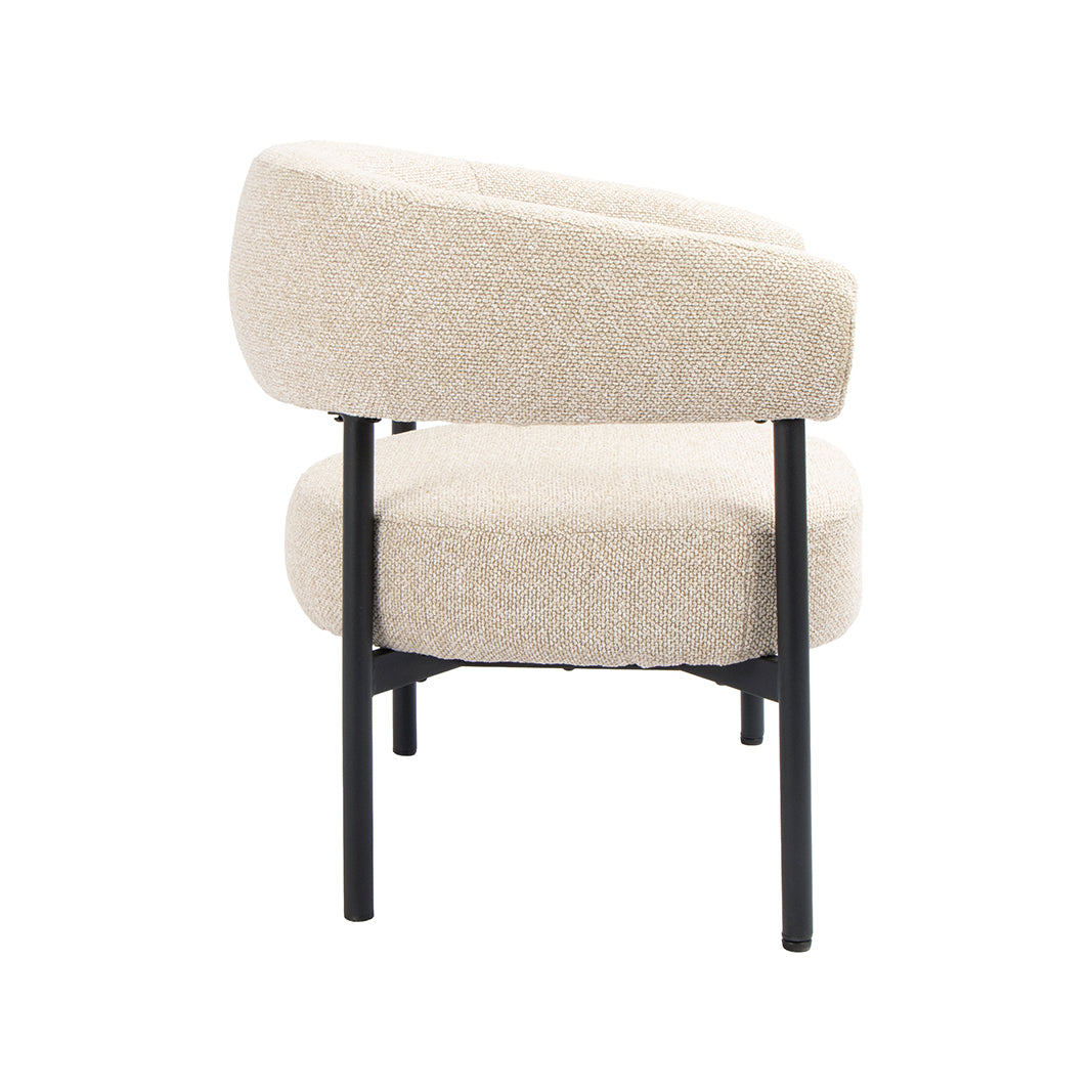 LABEL51 Fauteuil Delfina - Naturel - Royal Boucle - One Size