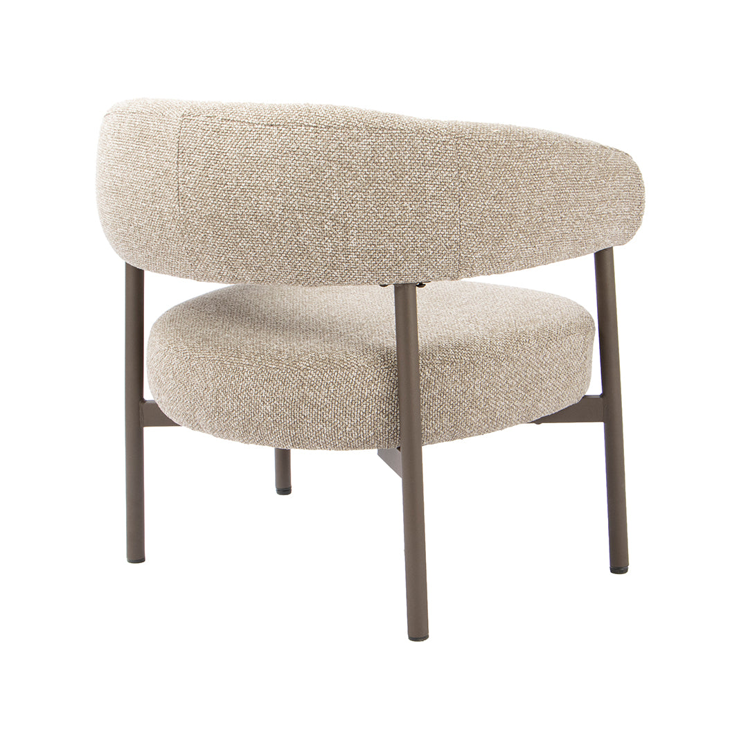 LABEL51 Fauteuil Delfina - Mushroom - Royal Boucle - One Size