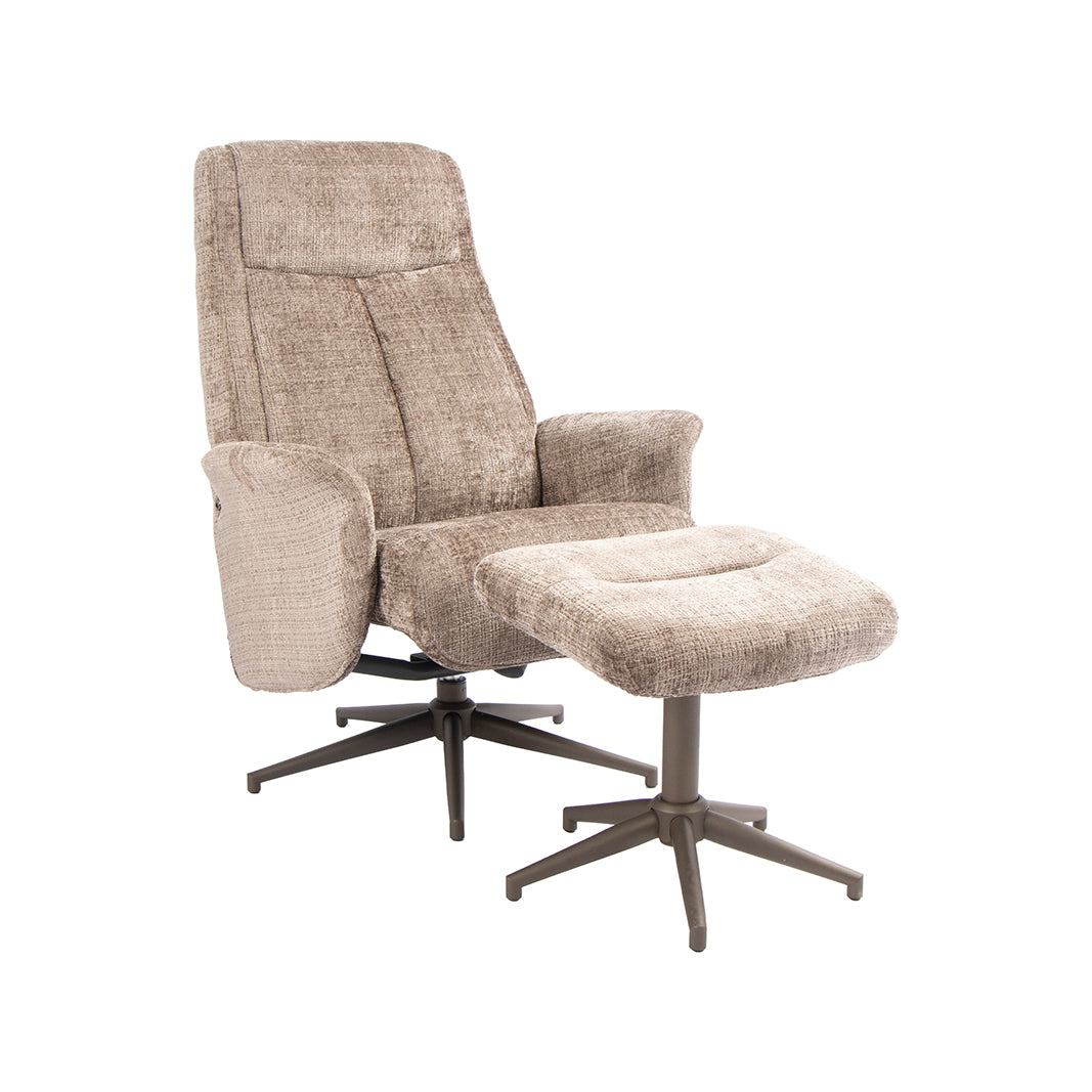 LABEL51 Fauteuil Tumba - Taupe - Cremona - One Size