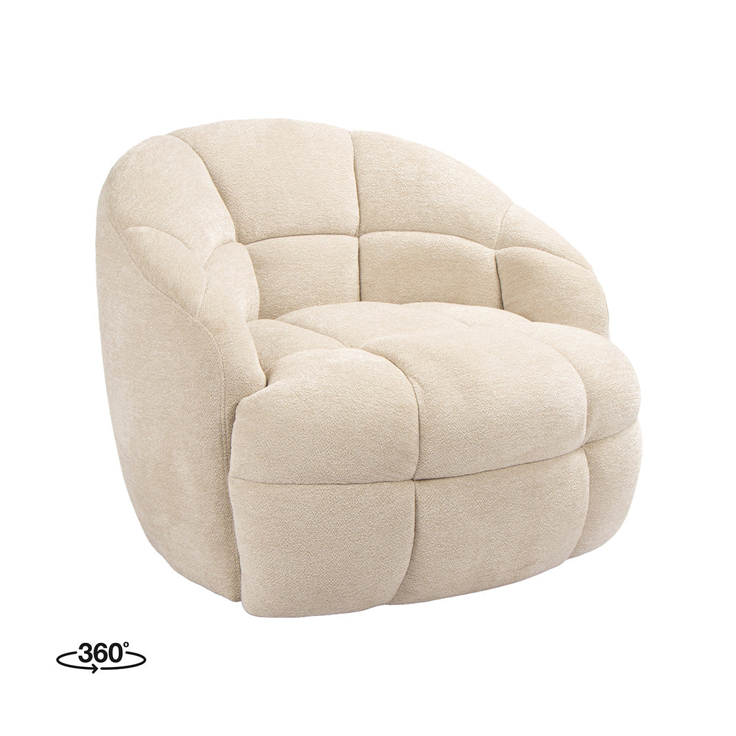 LABEL51 Fauteuil Bubble - Naturel - Raven - One Size