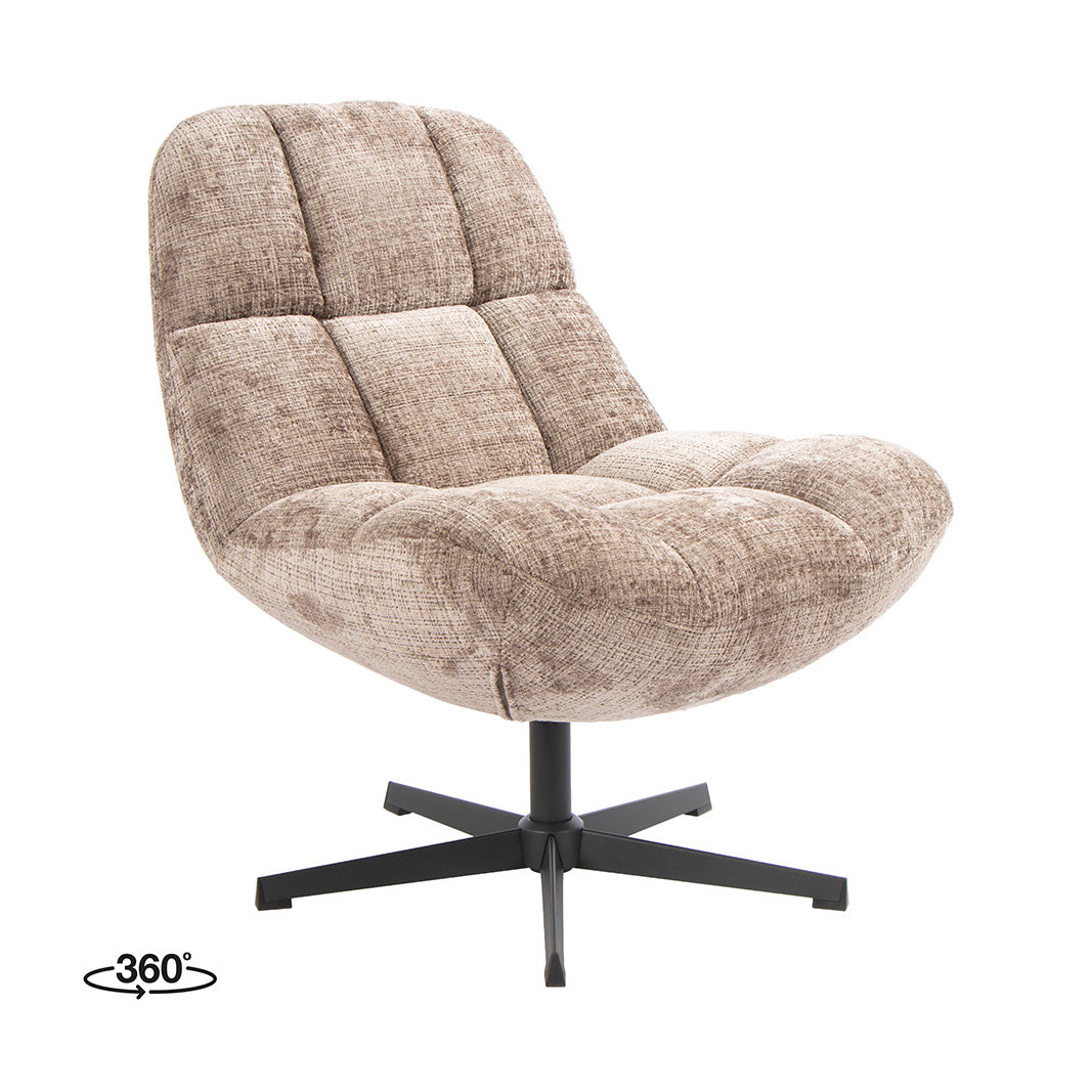 LABEL51 Fauteuil Cocoon - Taupe - Cremona - One Size